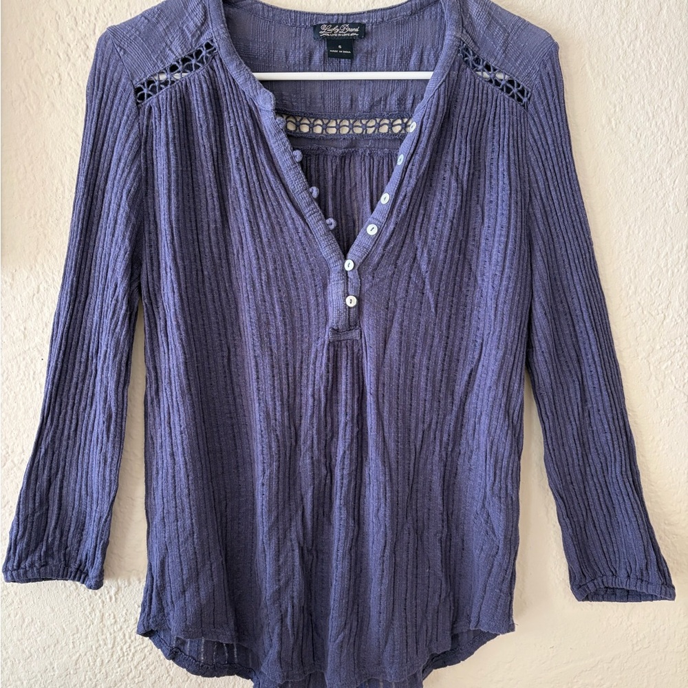 Lucky Brand Blue top size Small